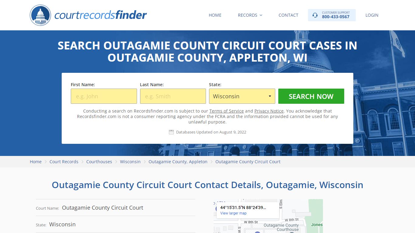 Outagamie County Circuit Court Case Search - Outagamie ...